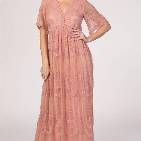 Pinkblush Dresses & Skirts - PinkBlush Lace Maxi Dress